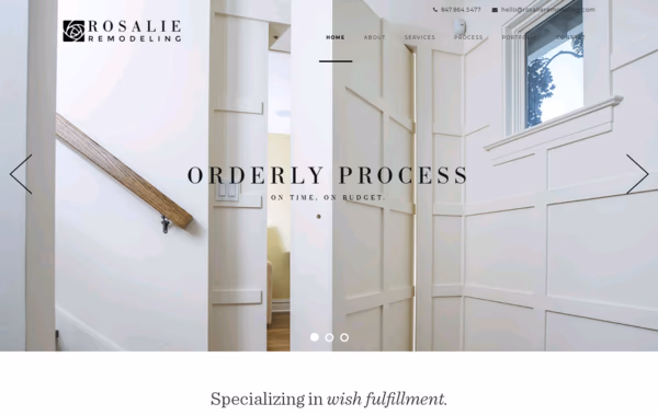Rosalie Remodeling Web Design