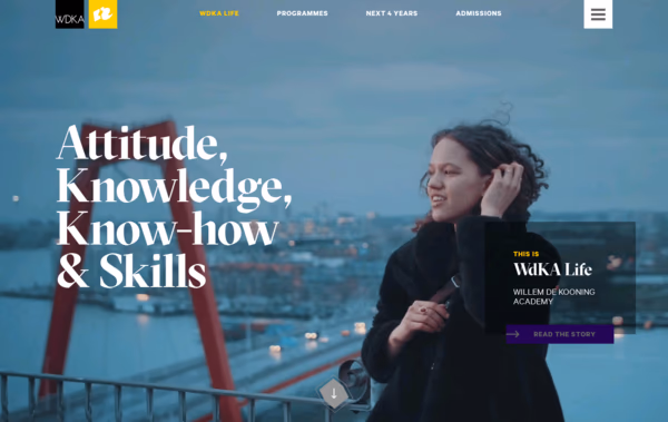 Willem de Kooning Academy Web Design