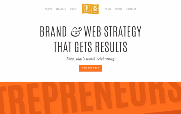 Cheers Creative Brand & Web Strategy Web Design