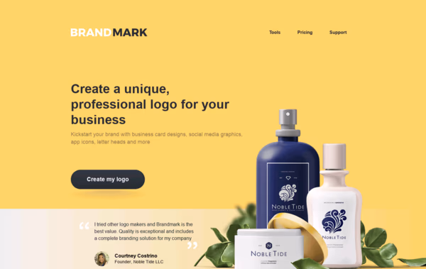 Brandmark - logo design tool Web Design