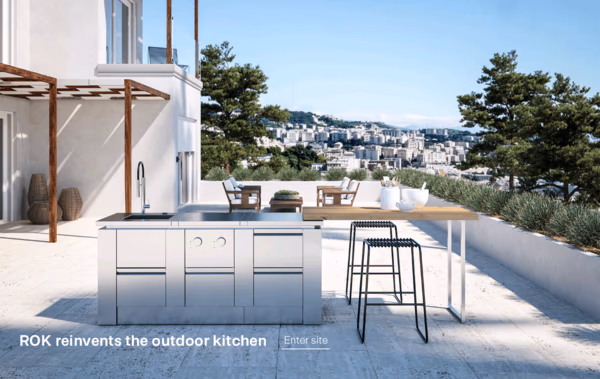 Rock, outdoor kitchen Web Design