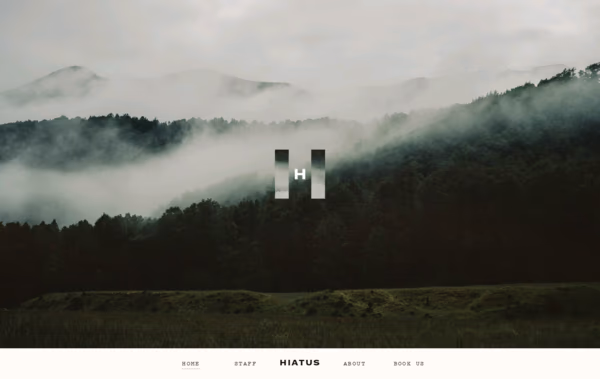 Hiatus website Web Design