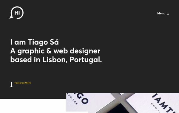 I am Tiago Graphic & Web Designer Web Design