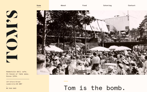 Tom's Wholesome Food Web Design
