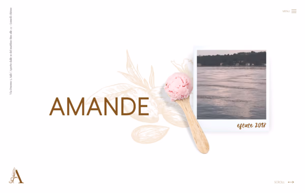 Gelateria Amande Web Design