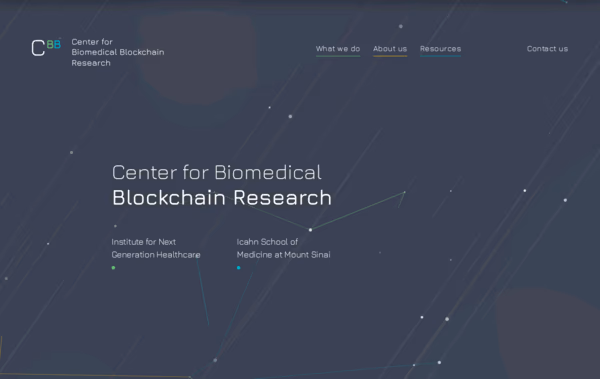 Center for Biomedical Blockchain Web Design