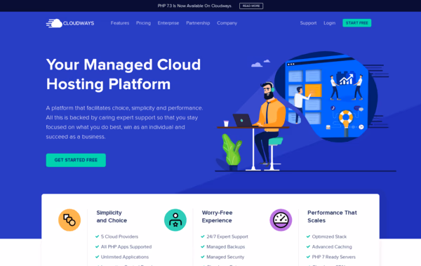 Cloudways Managed Cloud Hosting Web Design