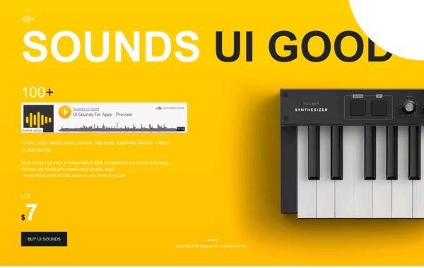 Sounds UI Good Web Design