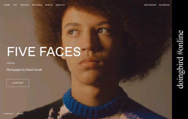 Doingbird Magazine Web Design