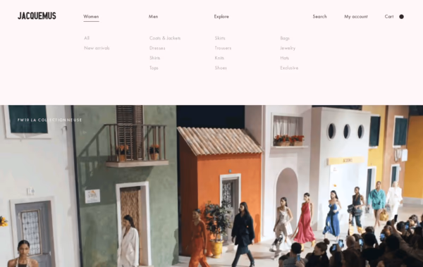 JACQUEMUS Web Design