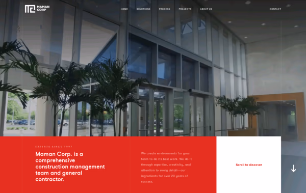 Maman Corp Web Design
