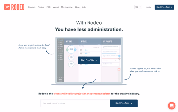 Rodeo Project Management for Creatives Web Design
