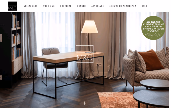 M&G Innenarchitektur und Bauplanungs Web Design