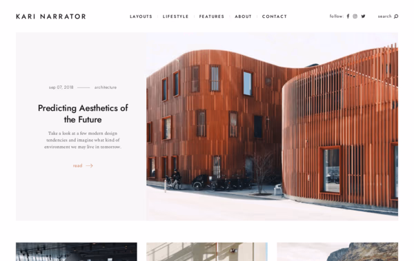 Kari Narrator Web Design