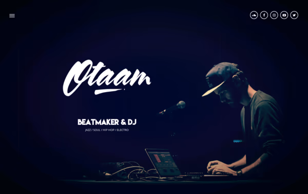 OTAAM - Beatmaker & DJ Web Design