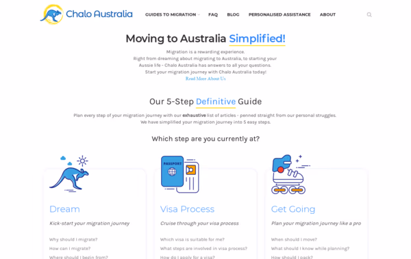 Chalo Australia  Web Design