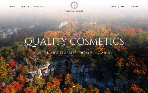 Thracianforest Cosmetics Web Design