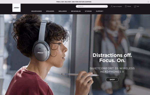 Bose Web Design
