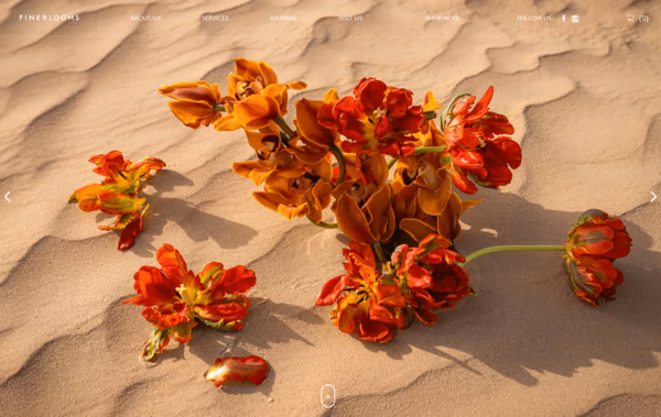 Fine Blooms Florist Web Design