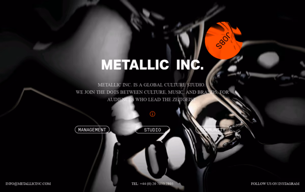METALLIC INC Studio Web Design