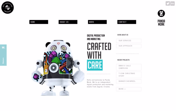 Panda Monk Design and development studio Web Design
