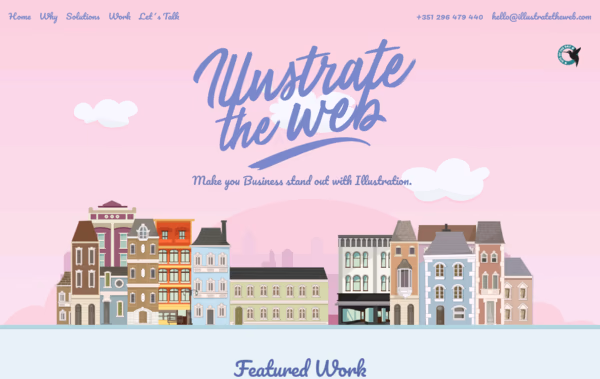 Illustrate the web digital illustration Web Design