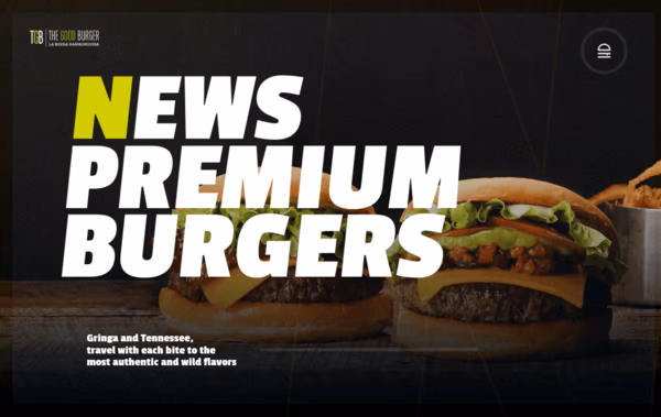 The Good Burger Web Design