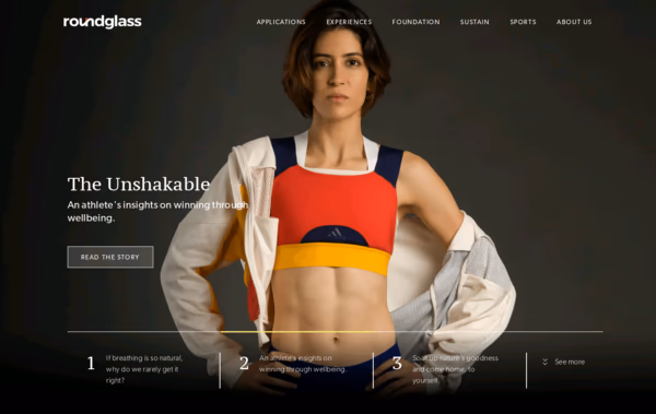 RoundGlass Meaningful Living Web Design