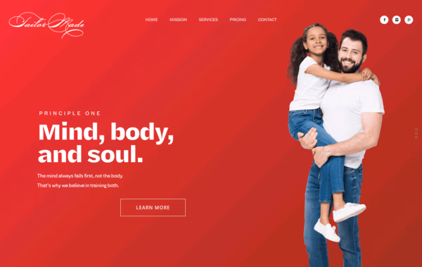 Tailor Made Personal Training Web Design