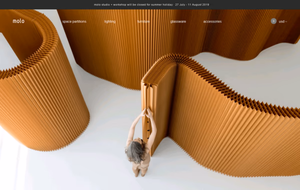 molo paper furniture design Web Design