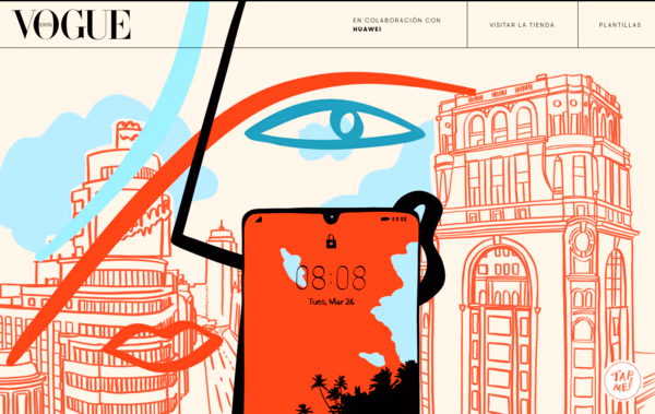 Vogue Labs Huawei Web Design