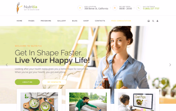 Nutritia Web Design