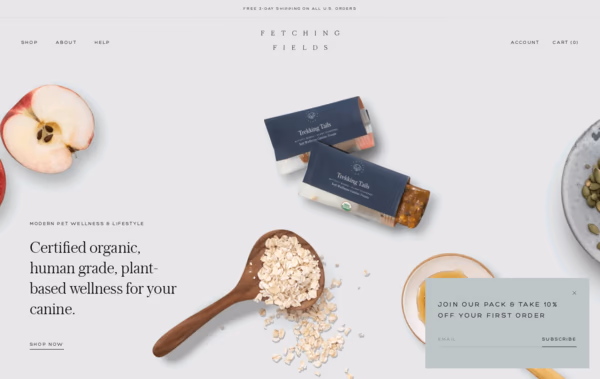 Fetching Fields Wellness & Lifestyle Web Design