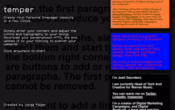 temper Web Design