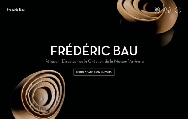 Frédéric Bau Pâtissier Web Design