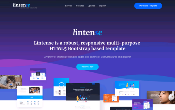 Lintense Template Web Design