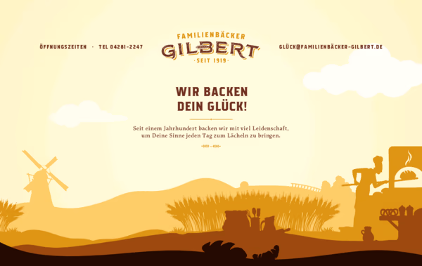 Familienbäcker Gilbert Web Design