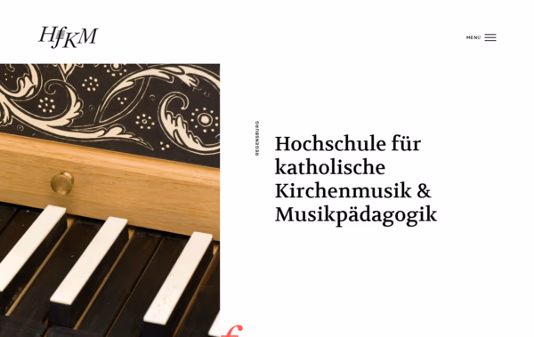 HfKM Regensburg Web Design