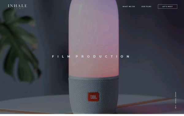 Inhale Films Web Design