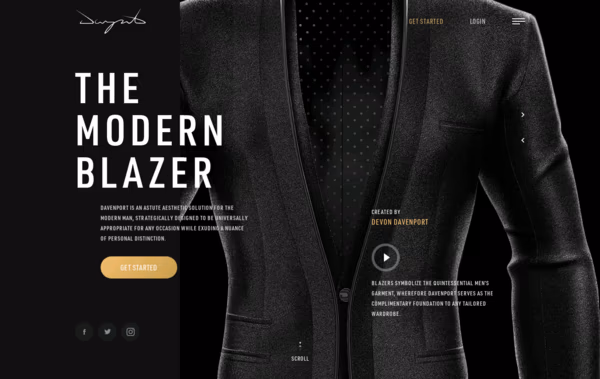Davenport Blazers Web Design