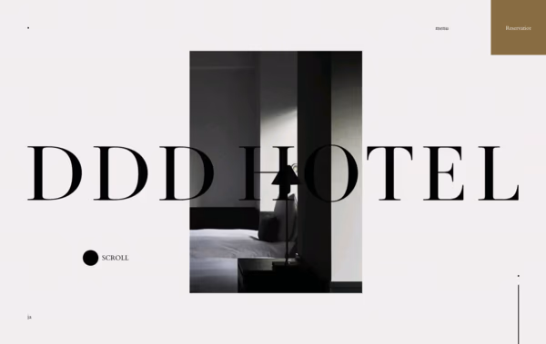 DDD HOTEL Web Design