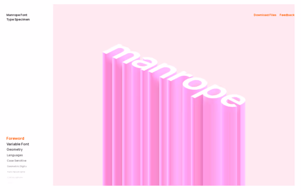 Manrope Font Web Design