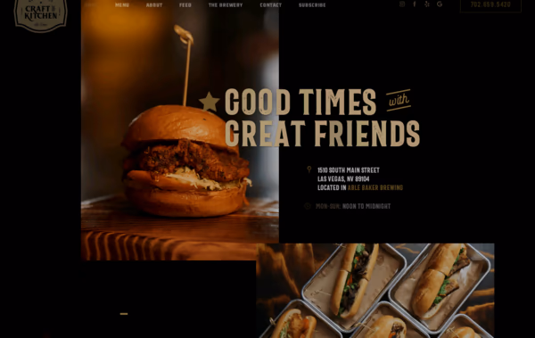 Arts District Kitchen Las Vegas Web Design