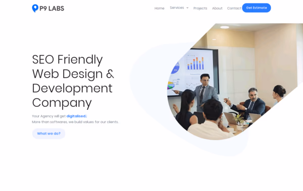 P9 Labs Inc. Web Design