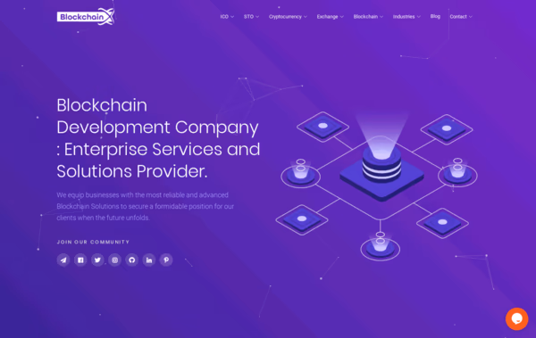 BlockchainX Blockchain Development Company Web Design