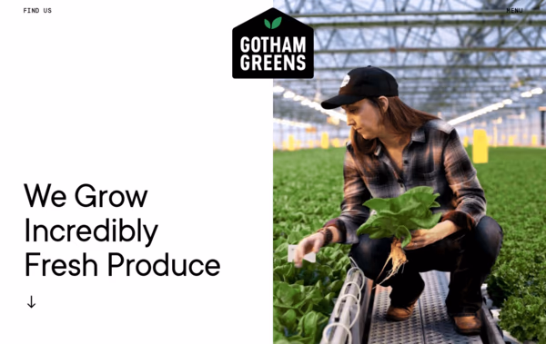 Gotham Greens Web Design