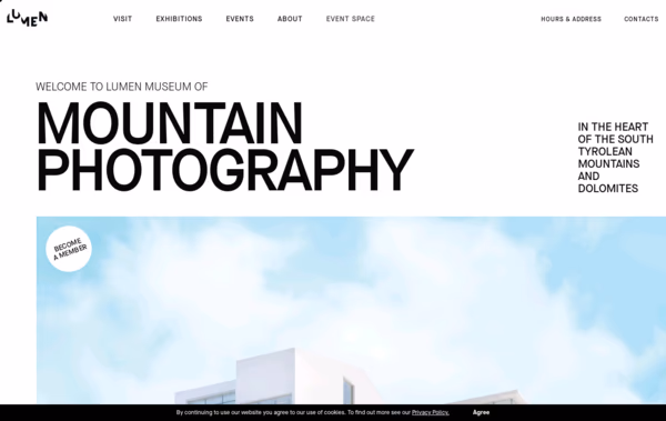 Lumen Museum Web Design