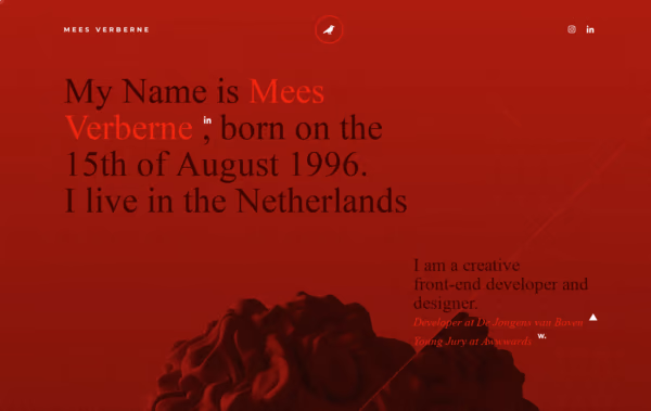 Mees Verberne Creative Developer Web Design
