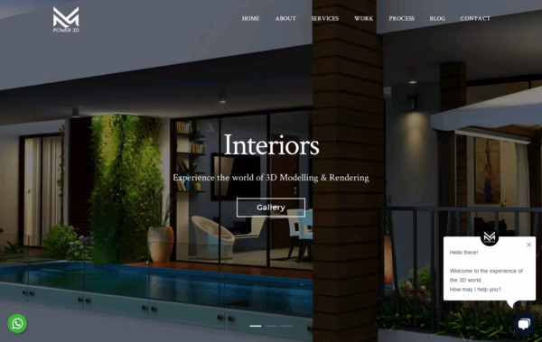Mpower3D Architecture Company Web Design