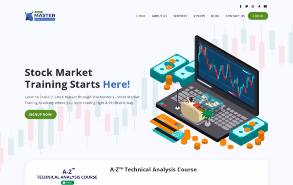 Stoxmaster Online Stock Market Training Academy Web Design